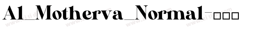 Al_Motherva_Normal字体转换