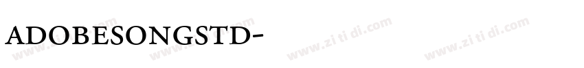 adobesongstd字体转换