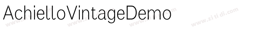 AchielloVintageDemo字体转换