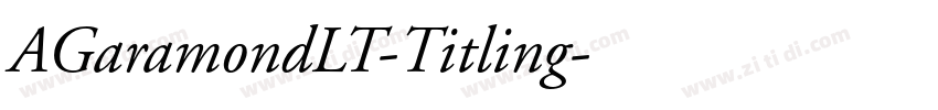 AGaramondLT-Titling字体转换