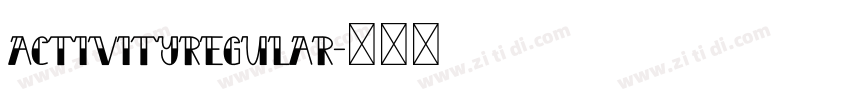 activityRegular字体转换