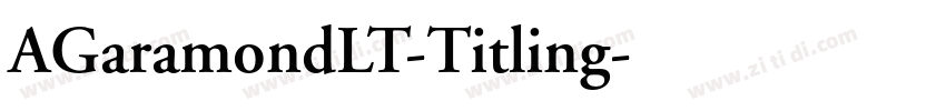 AGaramondLT-Titling字体转换