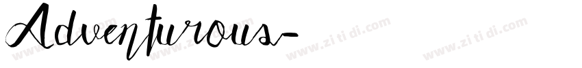 Adventurous字体转换