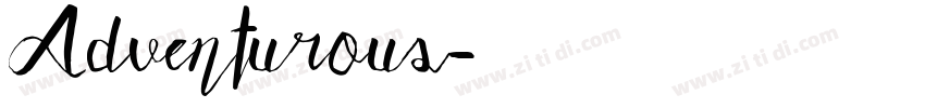 Adventurous字体转换