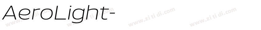 AeroLight字体转换