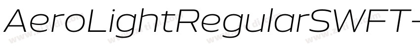 AeroLightRegularSWFT字体转换
