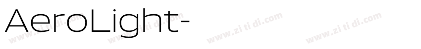 AeroLight字体转换