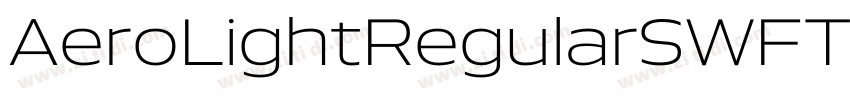 AeroLightRegularSWFT字体转换