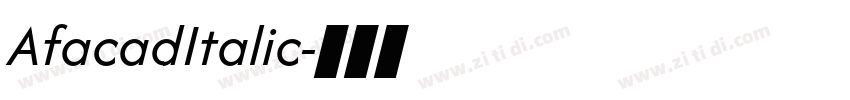 AfacadItalic字体转换