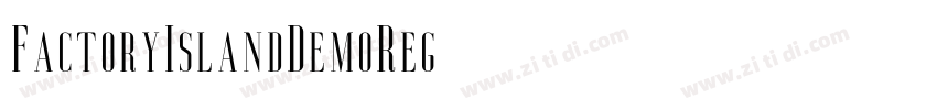 FactoryIslandDemoReg字体转换 FactoryIslandDemoReg字体转换