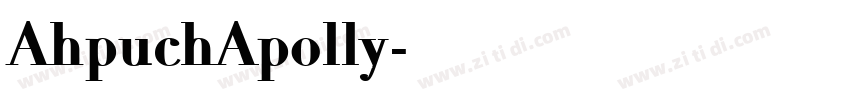 AhpuchApolly字体转换