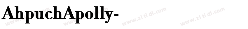 AhpuchApolly字体转换