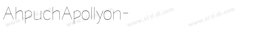 AhpuchApollyon字体转换