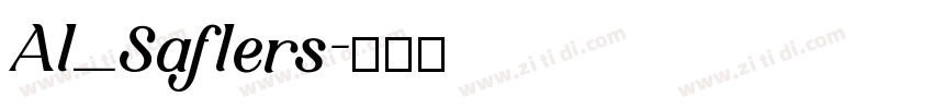 Al_Saflers字体转换
