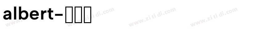 albert字体转换