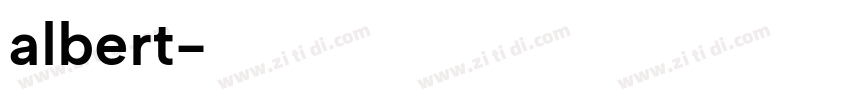 albert字体转换
