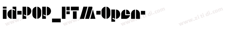 id-POP_FTM-Open字体转换