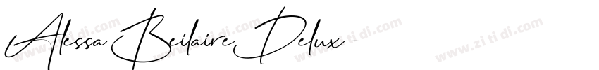 AlessaBeilaireDelux字体转换