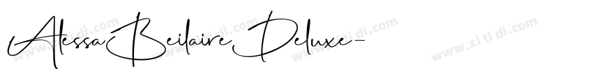 AlessaBeilaireDeluxe字体转换