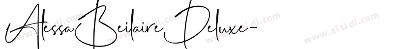 AlessaBeilaireDeluxe字体转换