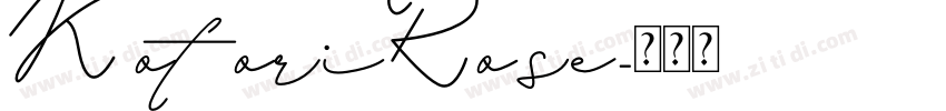 KotoriRose字体转换
