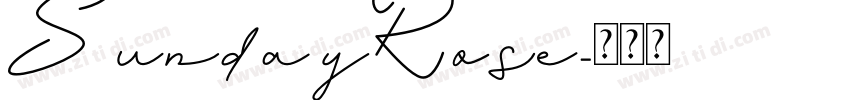 SundayRose字体转换