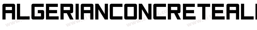AlgerianConcreteAll字体转换