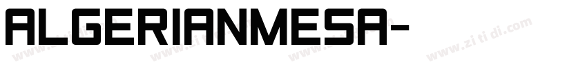 AlgerianMesa字体转换