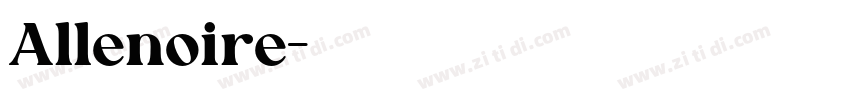 Allenoire字体转换