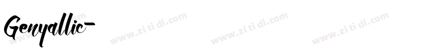 Genyallic字体转换