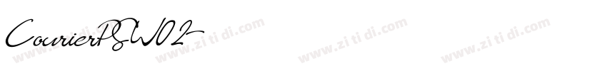 CourierPSW02字体转换