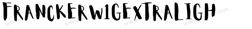 FranckerW1GExtraLigh字体转换