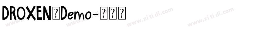 DROXEN_Demo字体转换