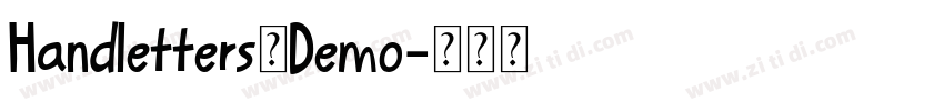 Handletters_Demo字体转换