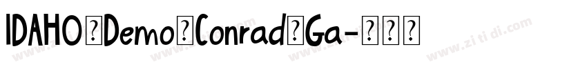 IDAHO_Demo_Conrad_Ga字体转换