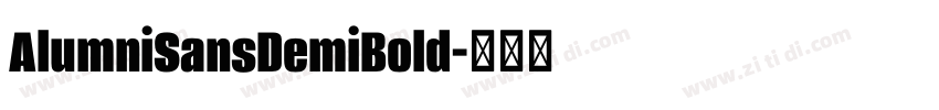 AlumniSansDemiBold字体转换