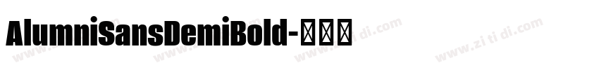 AlumniSansDemiBold字体转换