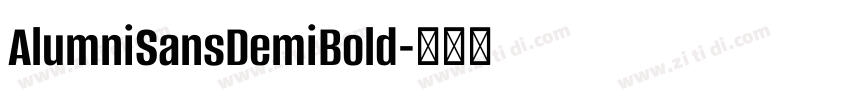 AlumniSansDemiBold字体转换