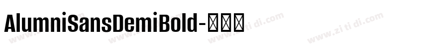 AlumniSansDemiBold字体转换