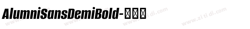 AlumniSansDemiBold字体转换