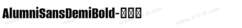 AlumniSansDemiBold字体转换