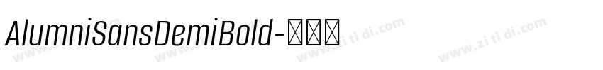 AlumniSansDemiBold字体转换