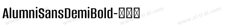AlumniSansDemiBold字体转换