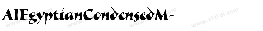 AIEgyptianCondensedM字体转换