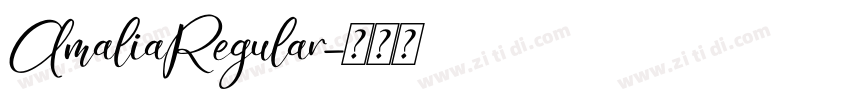 AmaliaRegular字体转换