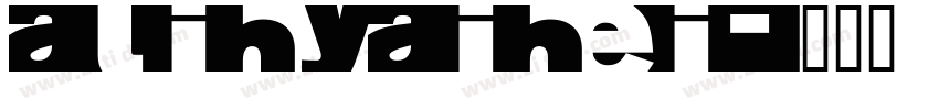 AliHYAiHei字体转换