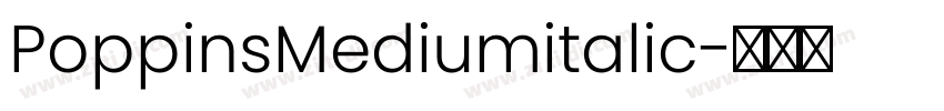 PoppinsMediumitalic字体转换