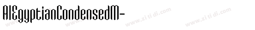AIEgyptianCondensedM字体转换