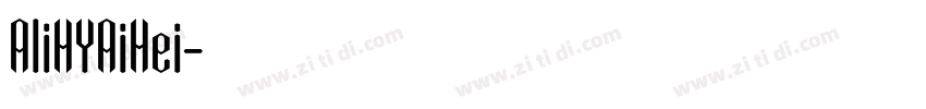 AliHYAiHei字体转换