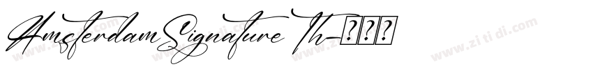 AmsterdamSignatureTh字体转换